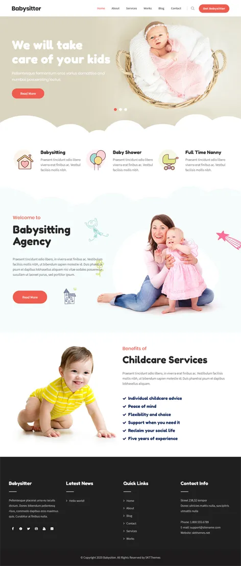 free kids store WordPress theme