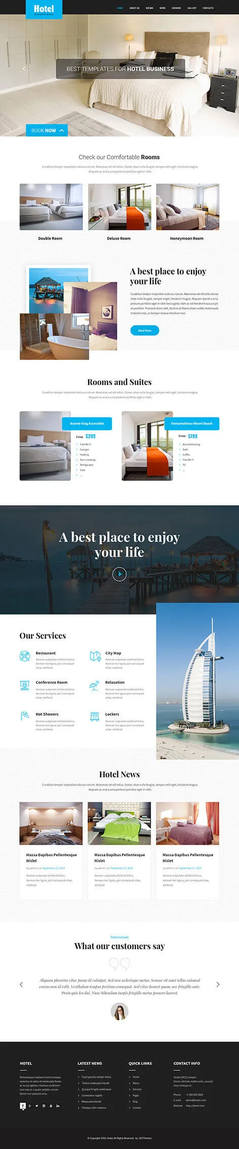 Stay Here - Hotel WordPress Theme