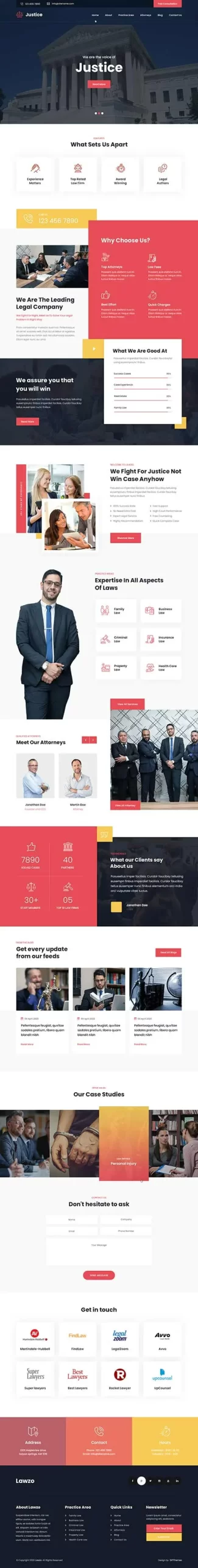 lawyer WordPress theme