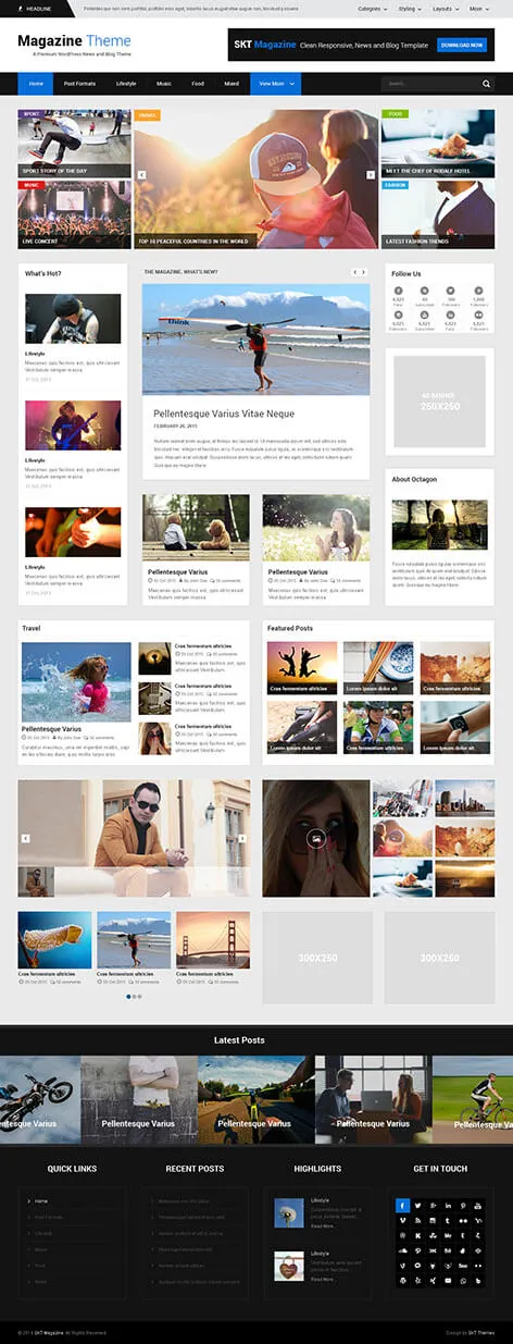 magazine WordPress theme