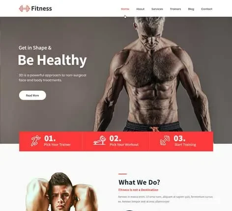 SKT Fitness Pro - responsive fitness WordPress theme
