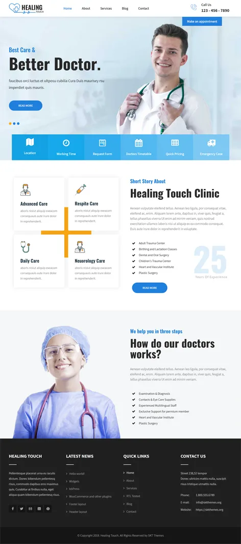 free medical WordPress theme