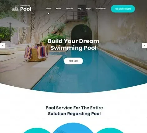SKT Swimming Pool - Swimming Pool WordPress theme