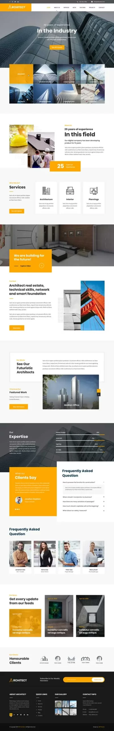 architect WordPress theme