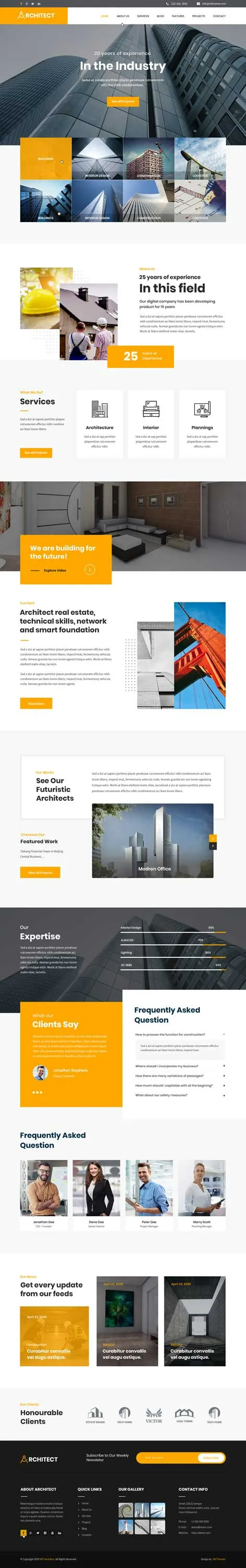 SKT Architect Pro - Architect WordPress theme