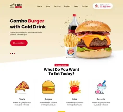 GB Sandwich - fast food WordPress theme