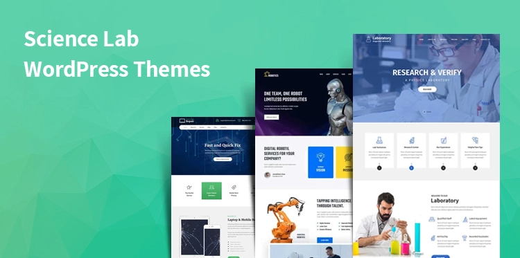 science lab WordPress themes