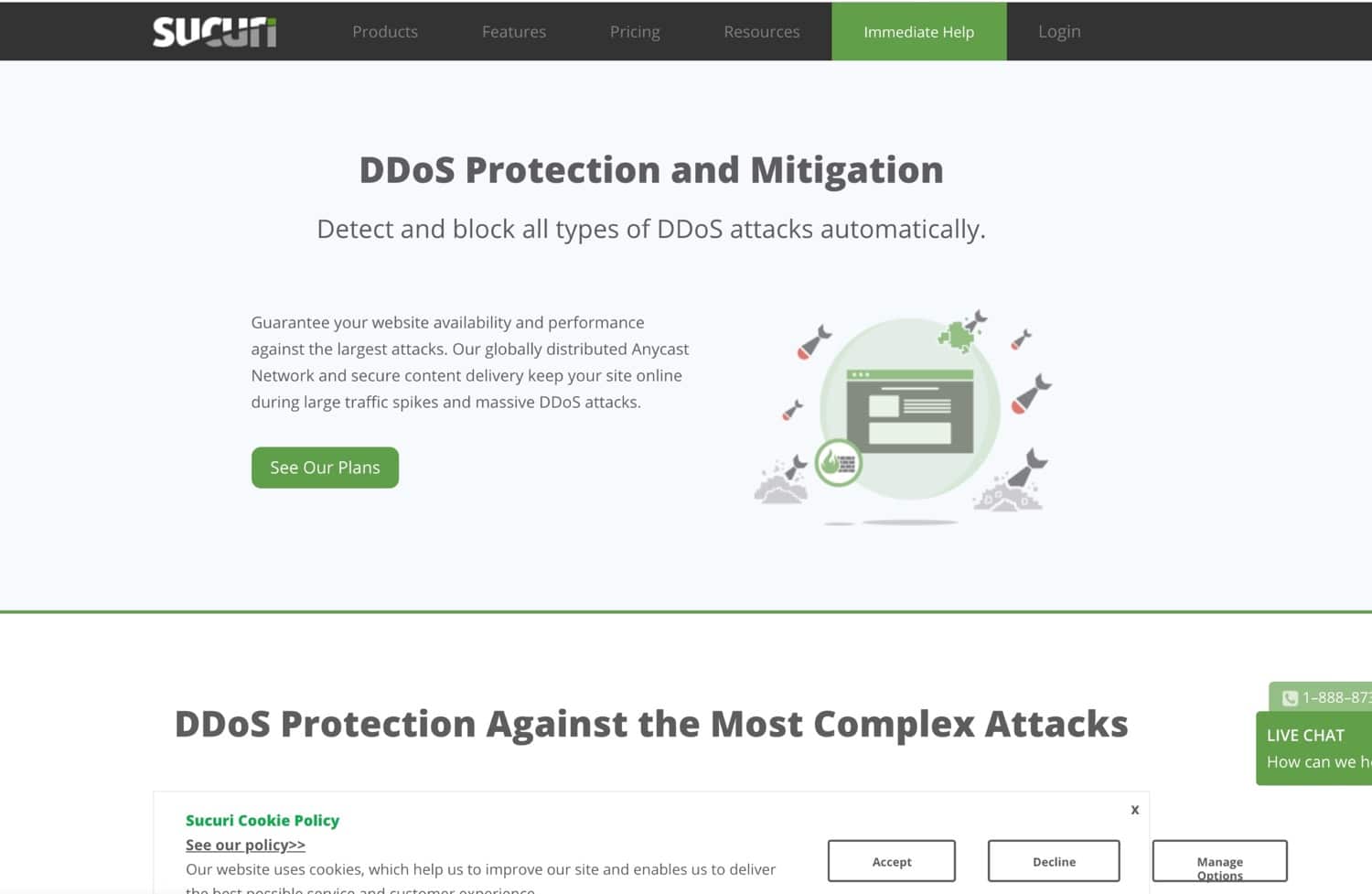 Sucuri DDoS protection