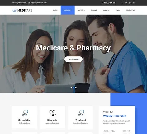 Medicare Pro - Wellness WordPress theme