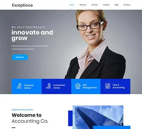 Exceptiona - Accounting WordPress Theme