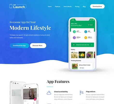 Ele Product Launch - APP Portfolio WordPress Theme