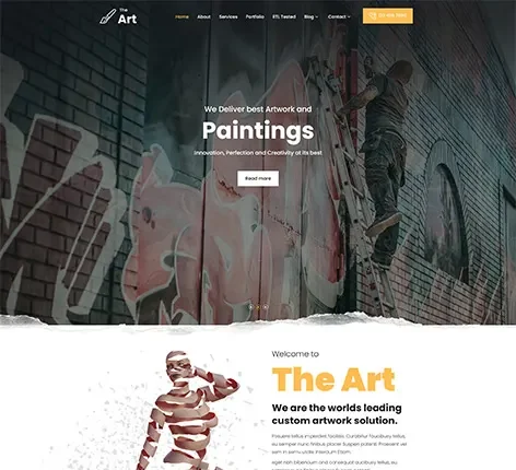 The Art - artists WordPress theme