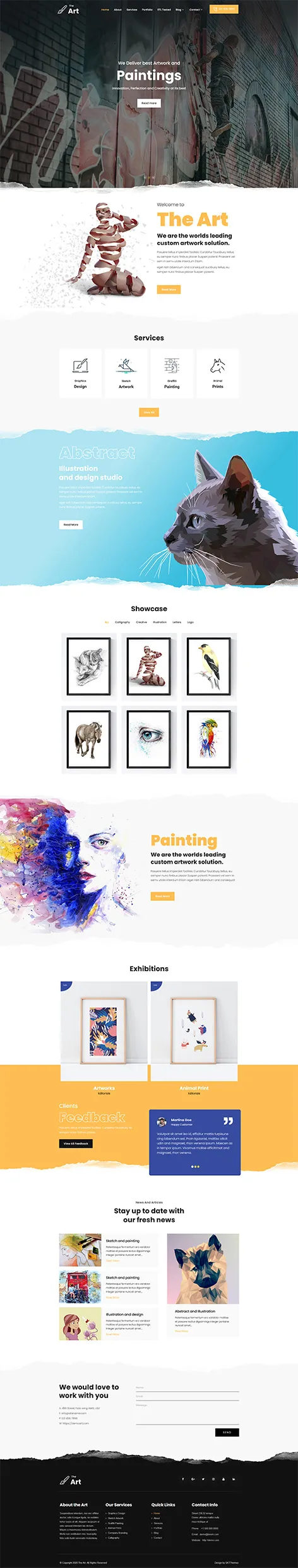 artists WordPress theme