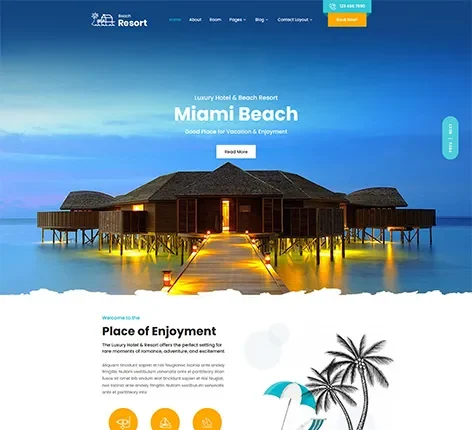 SKT Beach Pro - beach and resort WordPress theme