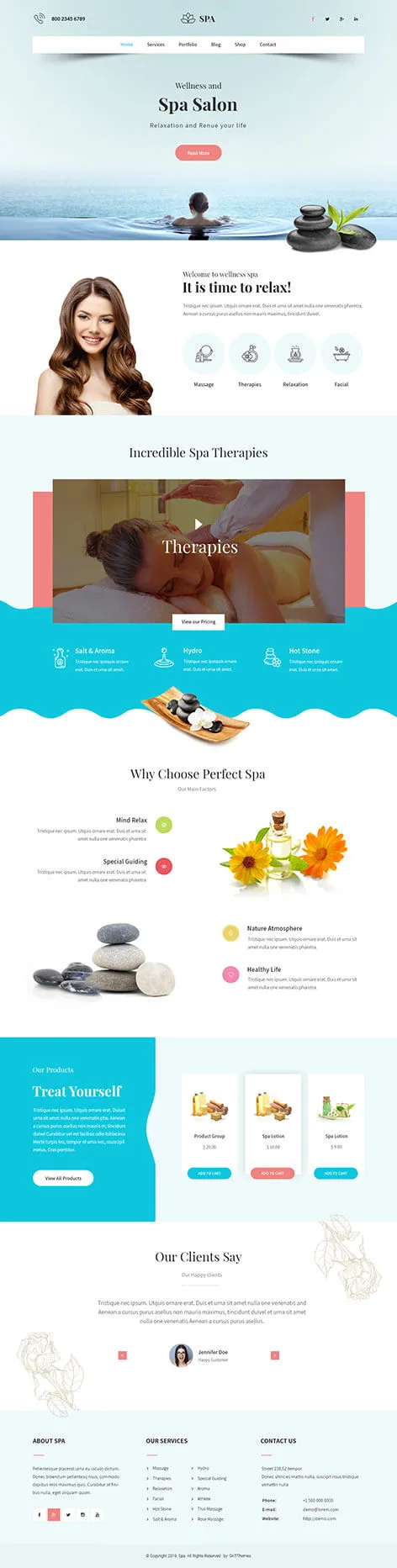 17+ Best SPA, Beauty and Massage Salon WordPress Themes - ThemeZaa