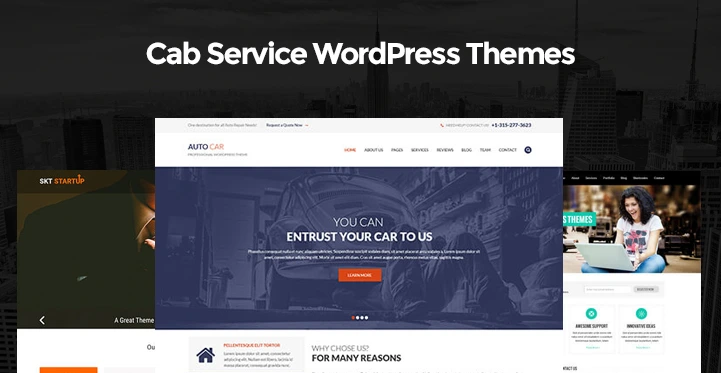 11 Cab Service WordPress Themes for Taxi and Car Rental Services