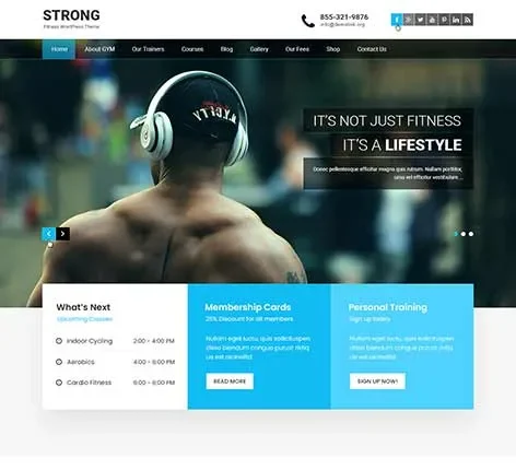 Strong Pro - crossfit WordPress theme