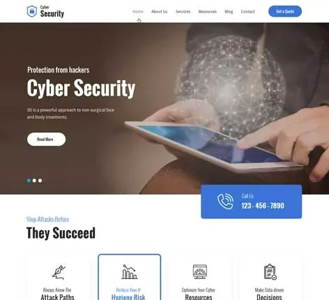 Cyber Security - Cyber Security WordPress Theme for IT Protection and Network Safety