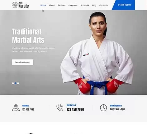SKT Karate Pro - Fight Club WordPress Theme