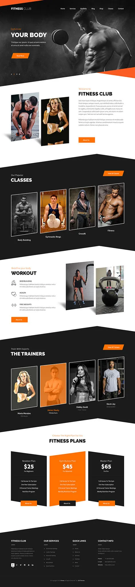 Ele Fitness - Fitness Center WordPress Theme