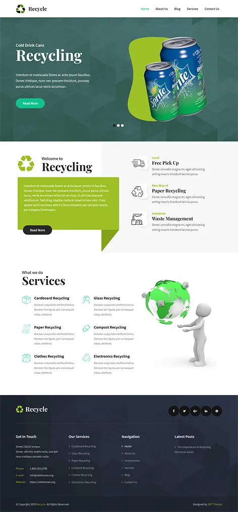 free environmental WordPress theme