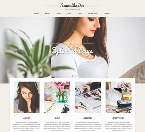 Girlie Pro - Feminine and Girly WordPress Theme