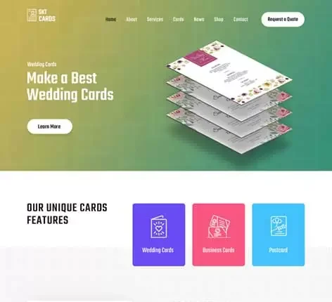 SKT Cards - Greeting Card WordPress Theme