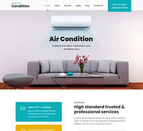 Air Conditioner - HVAC WordPress theme