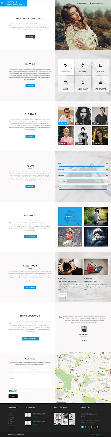 marketing WordPress theme