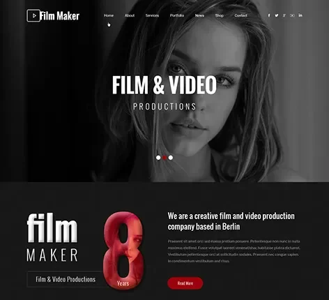 FilmMaker - Movie WordPress Theme for Filmmakers and Review Sites