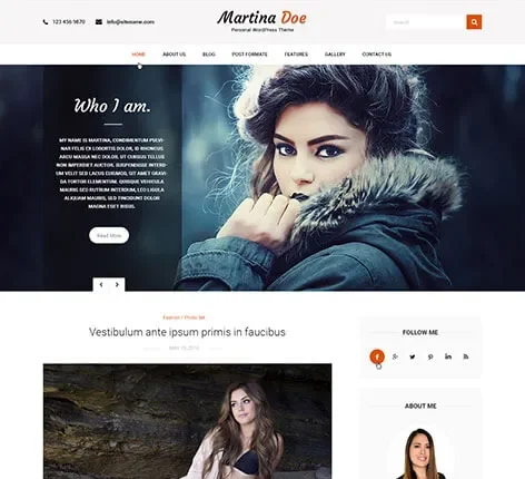 Character - Personal WordPress theme