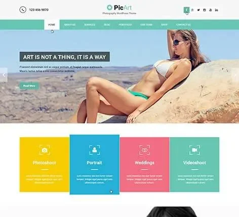 PicArt - Photographer WordPress Theme