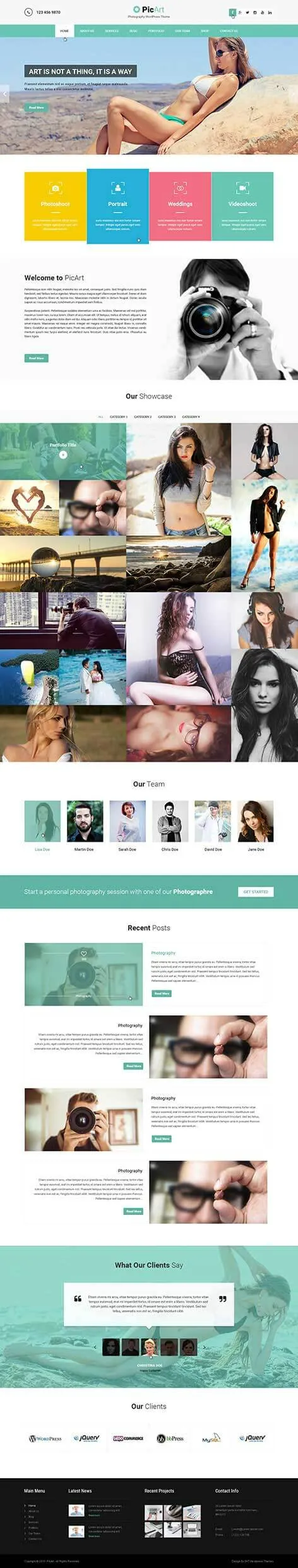 PicArt - Photographer WordPress Theme