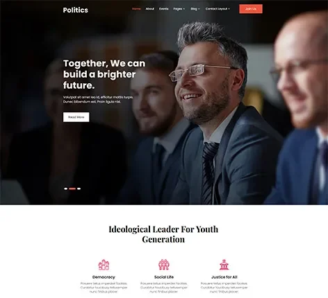 Political Candidate - political WordPress theme
