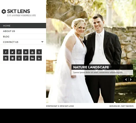 SKT Lens Pro - responsive portfolio WordPress theme