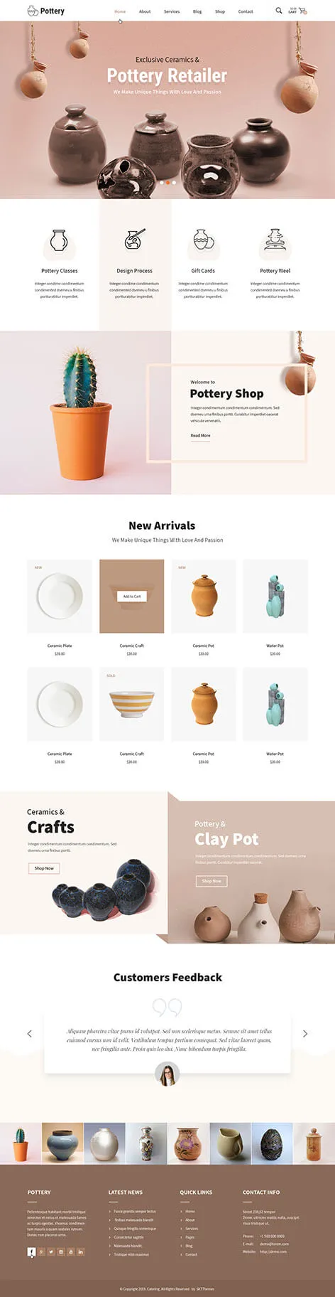 Pottery WordPress theme