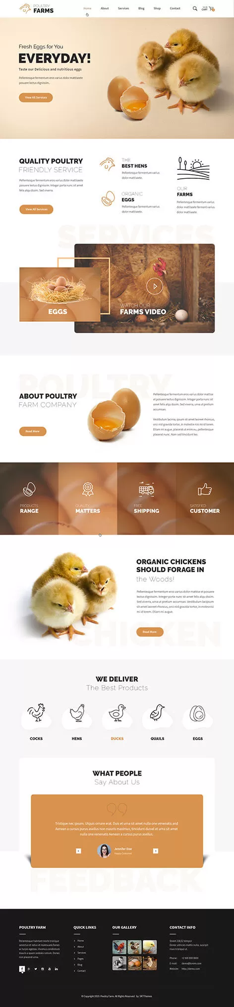 Poultry Farm - Poultry farm WordPress theme