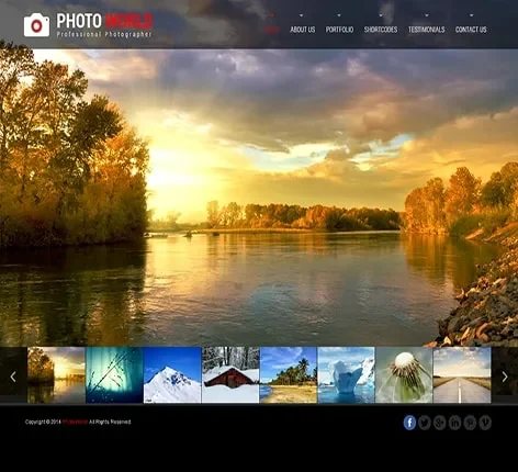 Photo World PRO - Pro gallery WordPress theme