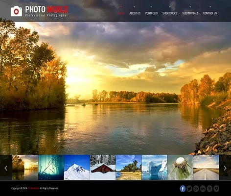 photo world pro gallery WordPress theme