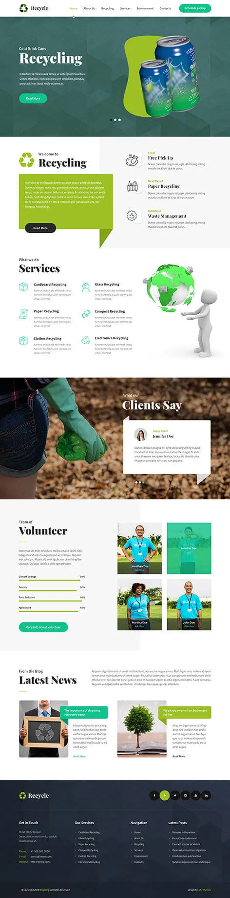 SKT Recycle - Green Business WordPress theme