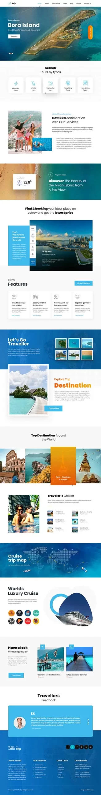 travel WordPress theme