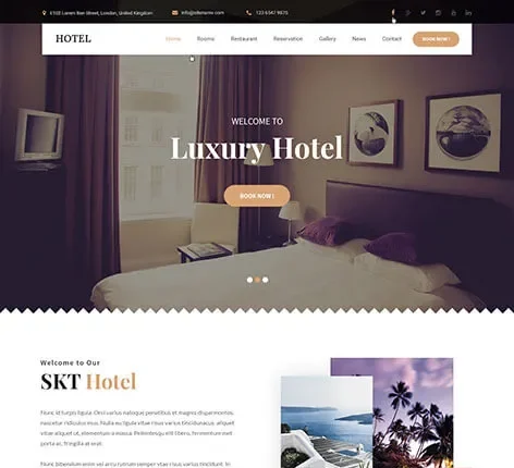 Ele Luxury Hotel - Vacation Home WordPress theme