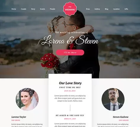 Ele Wedding - Wedding Planner WordPress theme