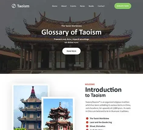 Taoism WordPress theme