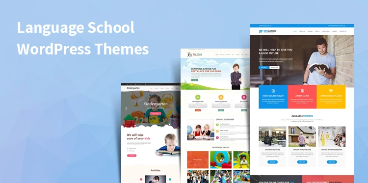 language school WordPress themes 