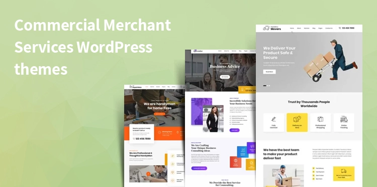 16 Commercial Merchant Services WordPress Themes