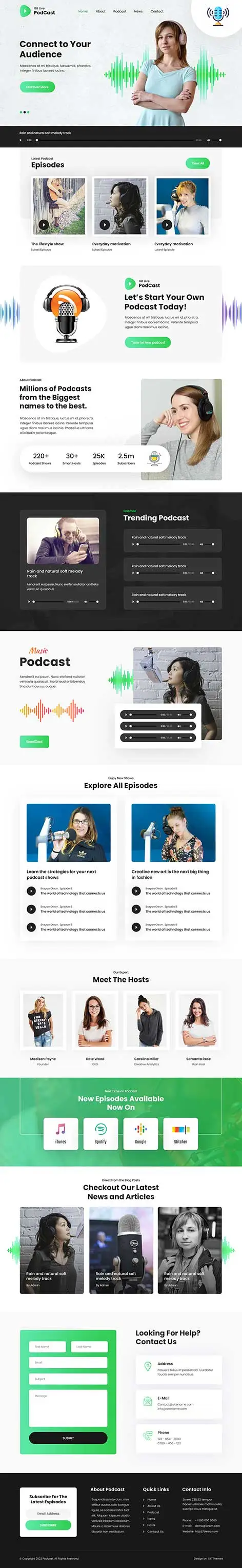 Podcast WordPress Theme