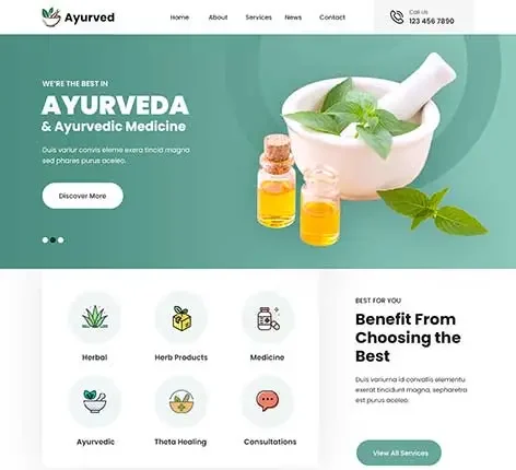 Ayurvedic Medicine WordPress Theme