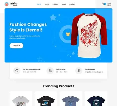 T-Shirt WordPress theme