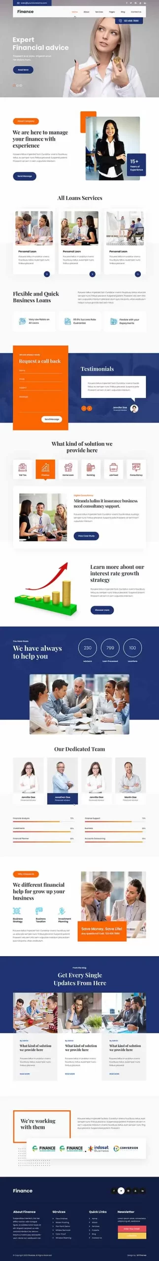 Finance WordPress theme